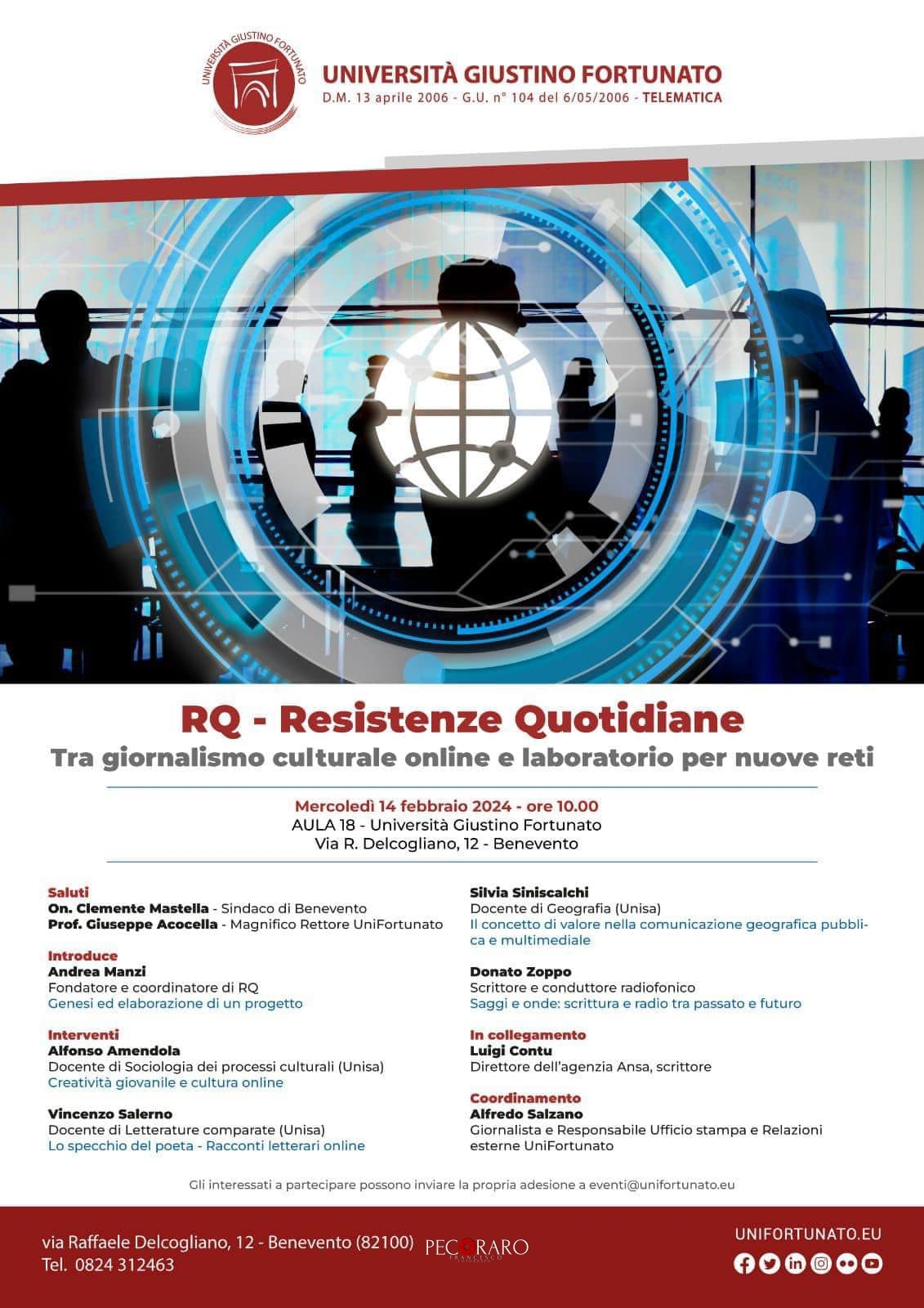 RQ-Resistenze Quotidiane, tra giornalismo culturale online e laboratorio  per nuove reti”